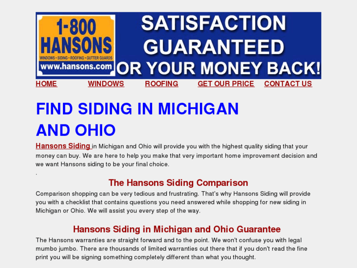 www.hansons-siding.com