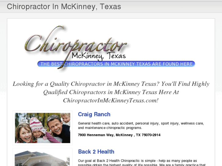 www.chiropractorinmckinneytexas.com