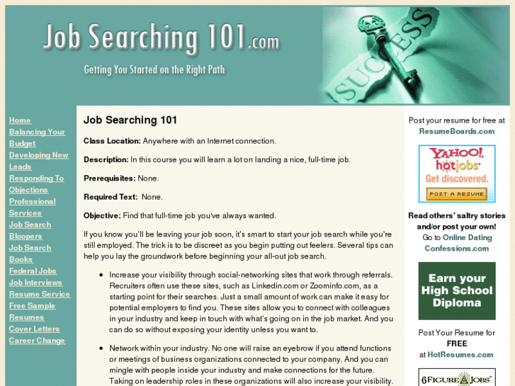 www.jobsearching101.com