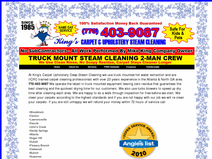 www.kingscarpetcleaner.com