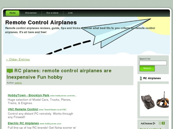 www.remotecontrol-airplanes.net