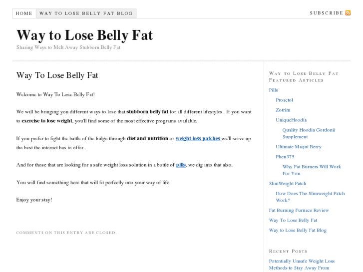 www.waytolosebellyfat.com