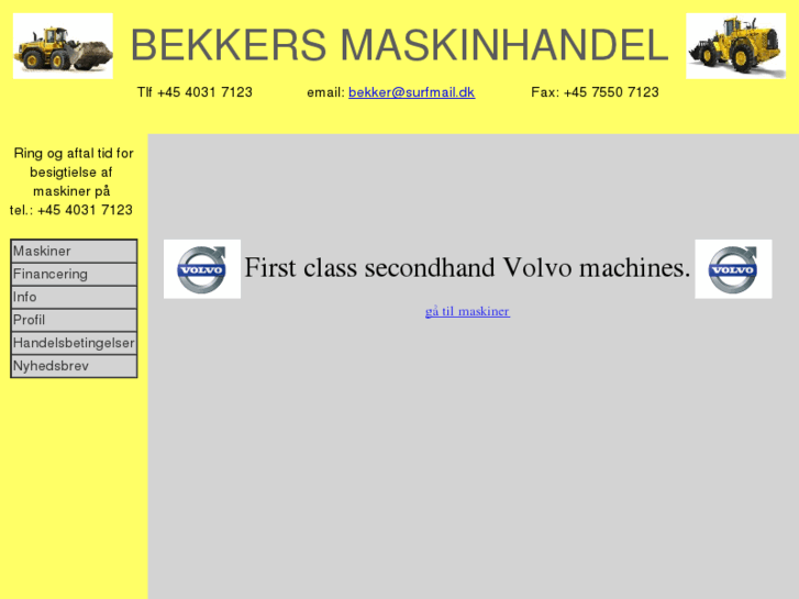 www.bekkersmaskinhandel.dk