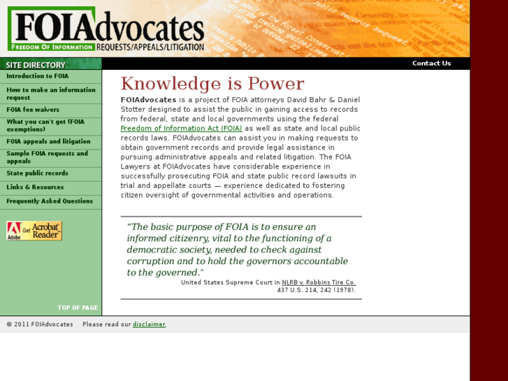 www.foiadvocates.com