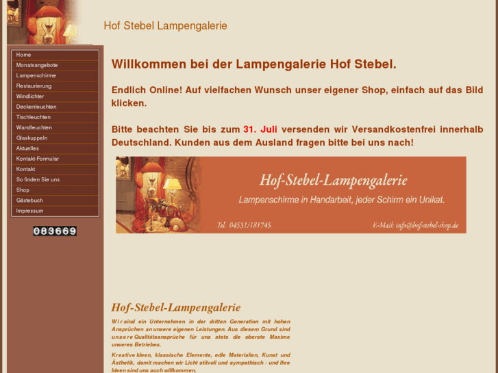 www.hof-stebel-lampengalerie.com