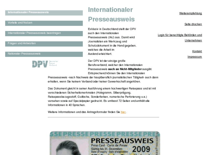 www.internationaler-presseausweis.net