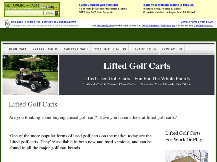 www.liftedgolfcarts.net