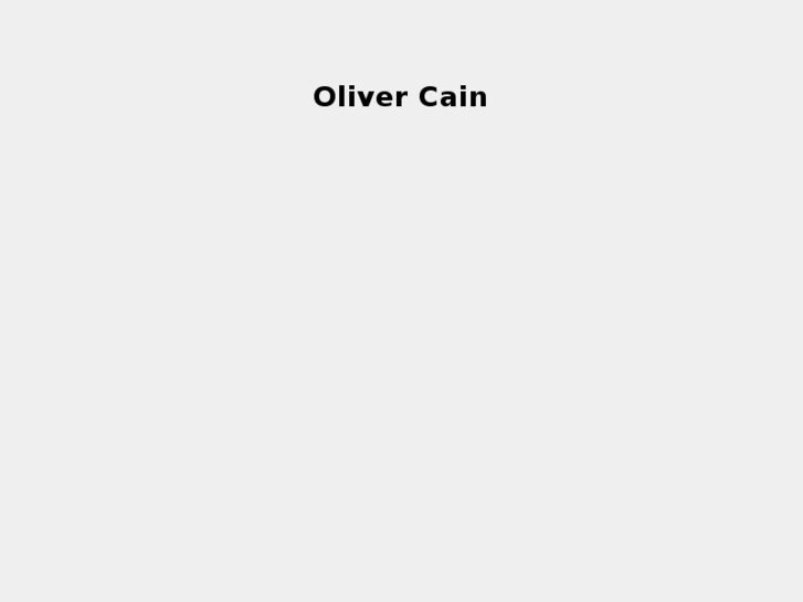 www.olivercain.com