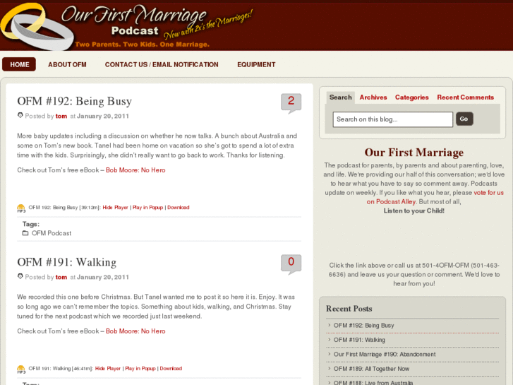 www.ourfirstmarriage.com