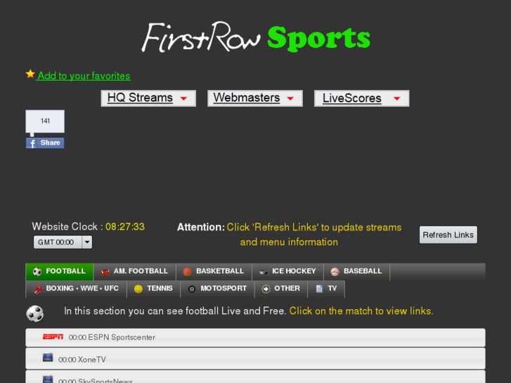 www.firstrowsports.net