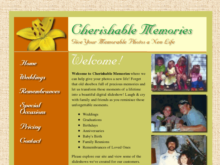 www.cherishablememories.net