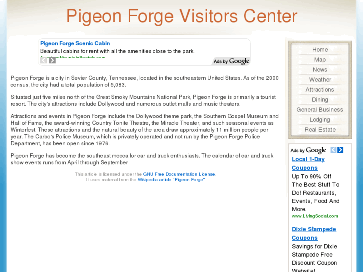 www.pigeonforgevisitorscenter.com