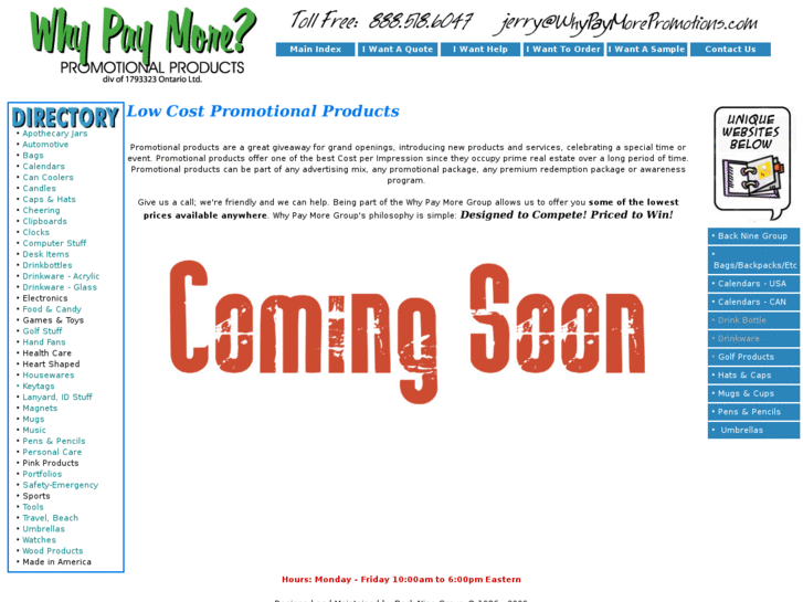 www.whypaymorepromotions.com