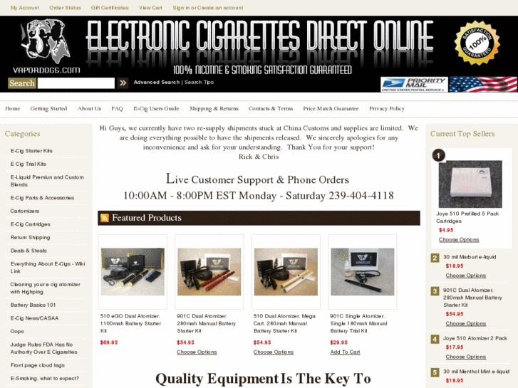 www.electroniccigarettesdirectonline.com