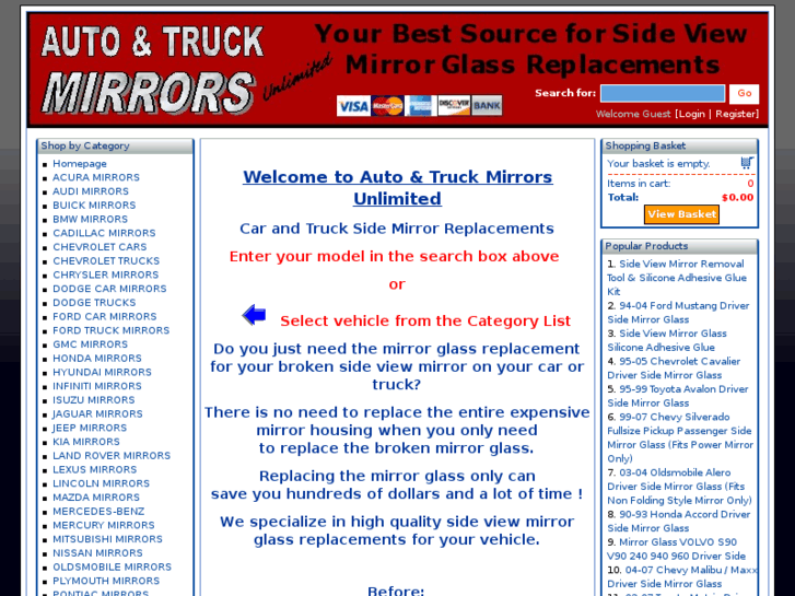 www.autoandtruckmirrorsunlimited.com