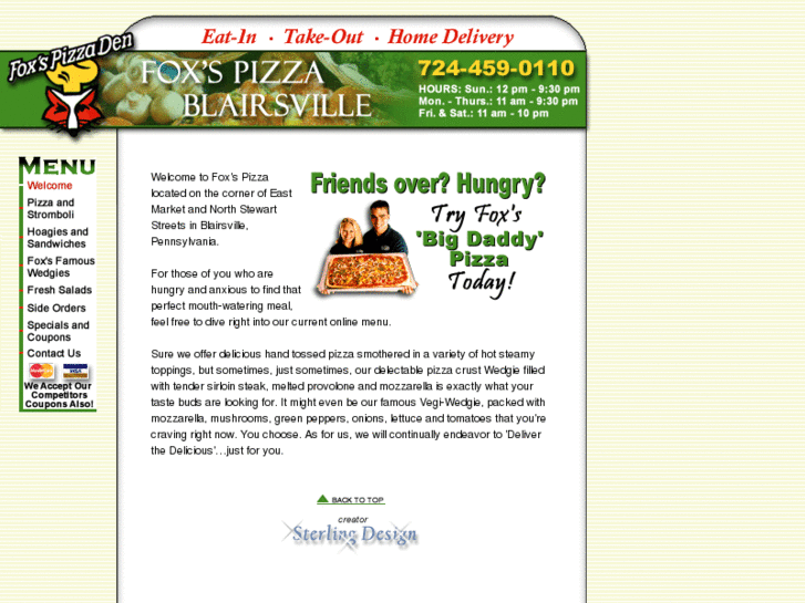 www.foxspizzablairsville.com