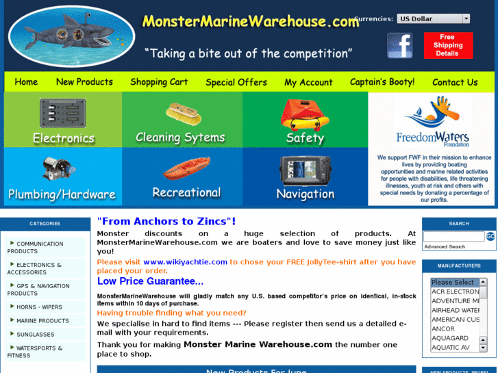 www.monstermarinewarehouse.com