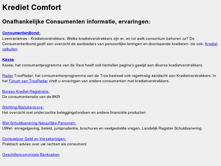 www.kredietcomfort.nl