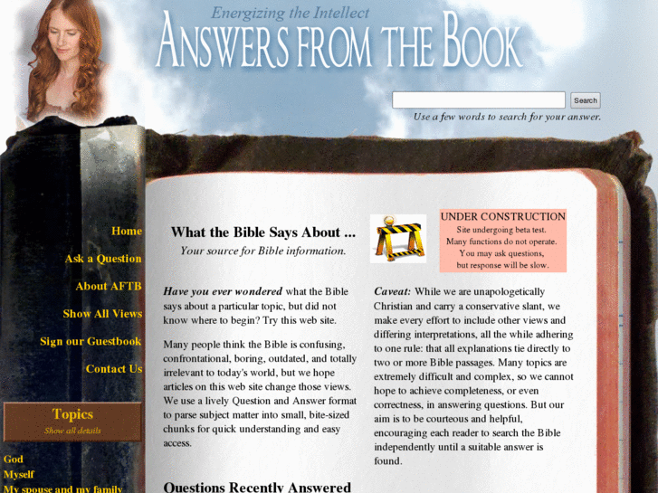 www.answersfromthebook.com
