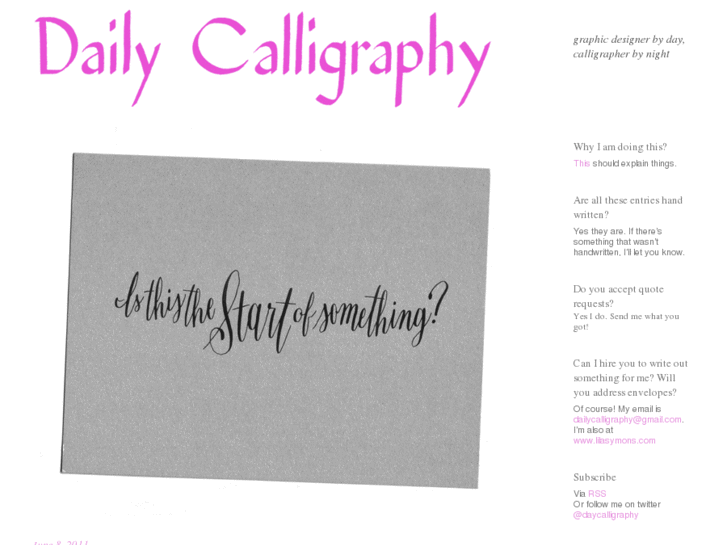 www.dailycalligraphy.com