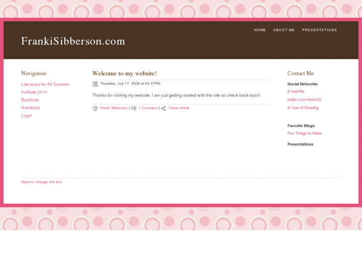 www.frankisibberson.com