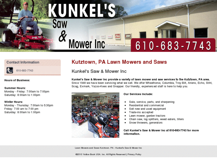 www.kunkelssawandmower.com