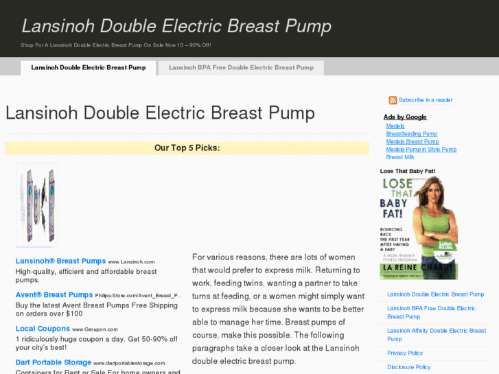 www.lansinohdoubleelectricbreastpump.com