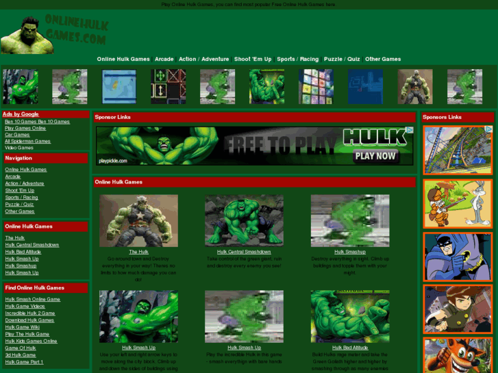 www.onlinehulkgames.com