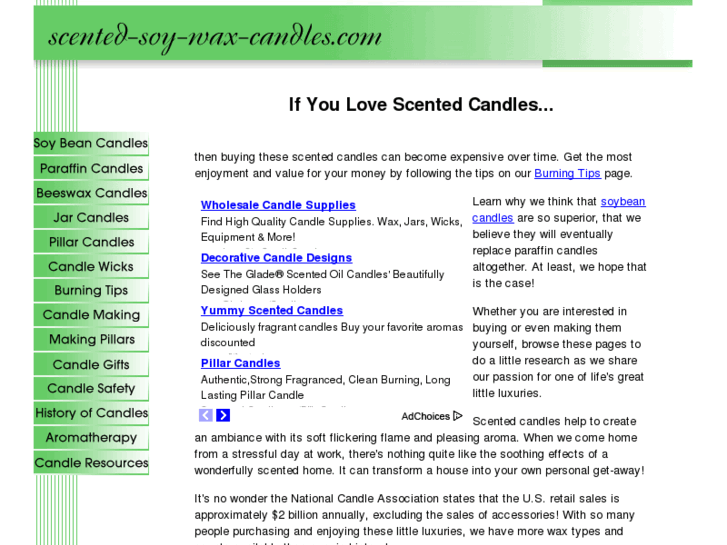 www.scented-soy-wax-candles.com