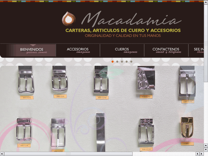 www.cuerosyaccesoriosmacadamia.com