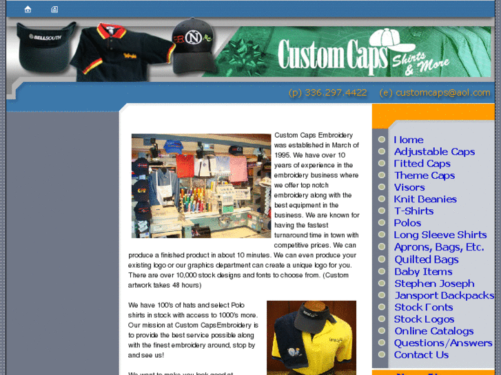 www.customcapsgreensboro.com