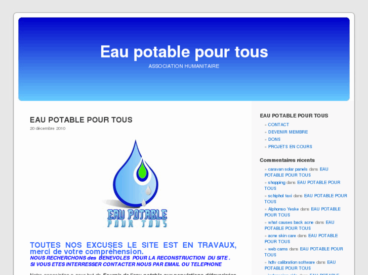 www.eaupotablepourtous.org