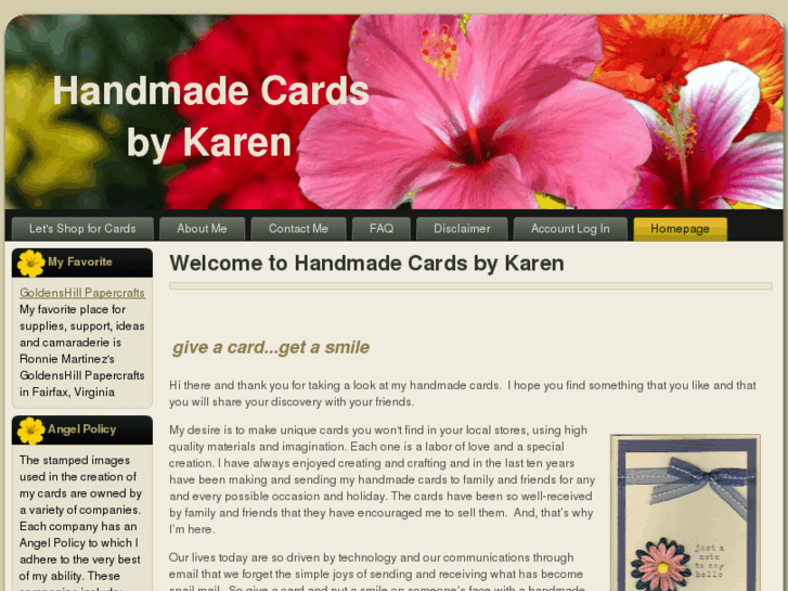 www.handmadecardsbykaren.com