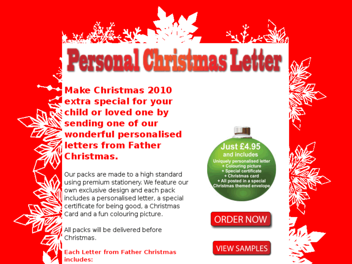 www.personalchristmasletters.co.uk