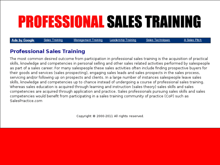 www.professionalsalestraining.com