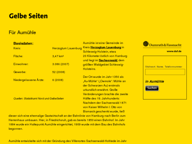 www.gelbe-seiten-aumuehle.com