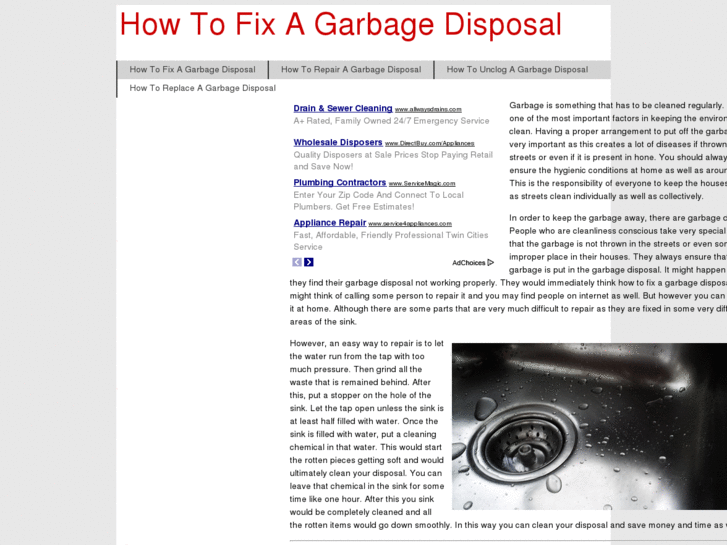 www.howtofixagarbagedisposal.com