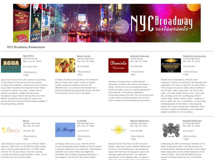 www.nycbroadwayrestaurants.com