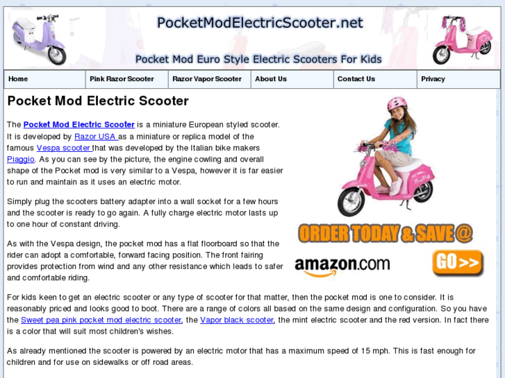 www.pocketmodelectricscooter.net