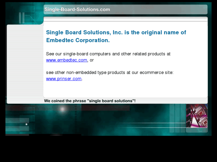 www.single-board-solutions.com