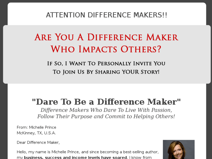 www.daretobeadifferencemaker.com