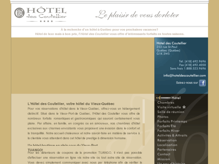 www.hoteldescoutellier.com