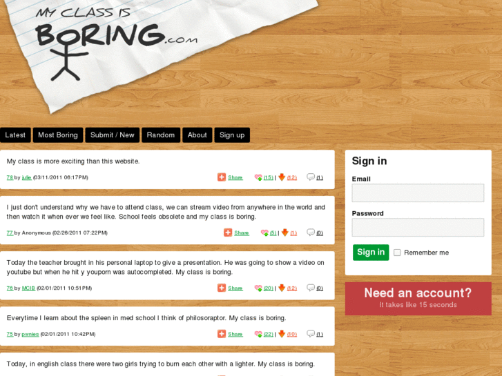 www.myclassisboring.com