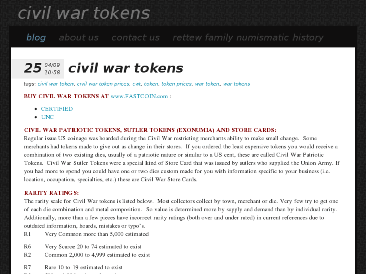 www.civil-war-token.com