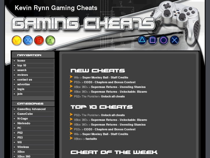 www.kevinrynngamingcheats.com