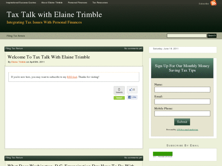 www.taxtalkwithelainetrimble.com