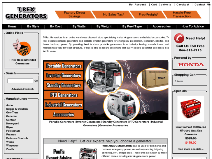 www.trexgenerators.com