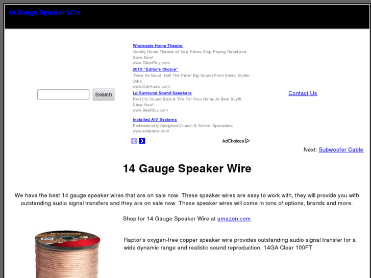 www.14gaugespeakerwire.com