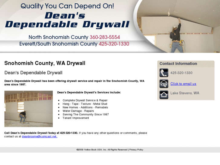 www.deansdependabledrywall.com