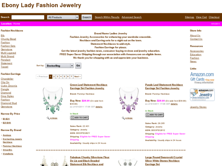 www.ebonyladyfashionjewelry.com